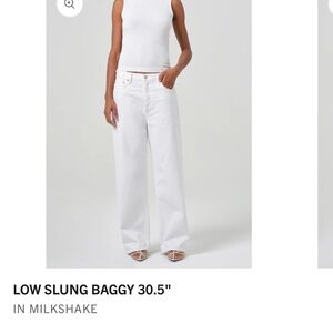 Agolde Off-White Flare Jeans